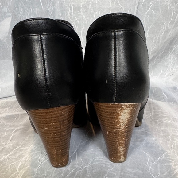 a.n.a Black Ankle Boots with Stacked Heel - Picture 3 of 5